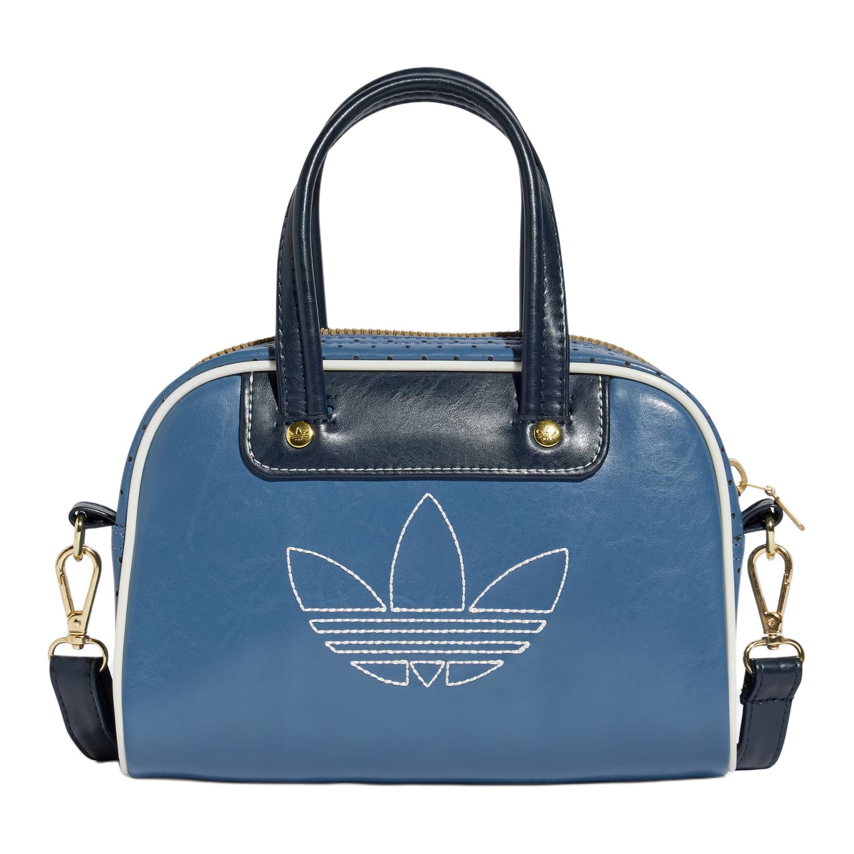 

Новая полиуретановая сумка для боулинга Adidas Originals, сумка через плечо, мини-сумка женская, темно-синяя JC5691 22.1*7.1*14.0CM