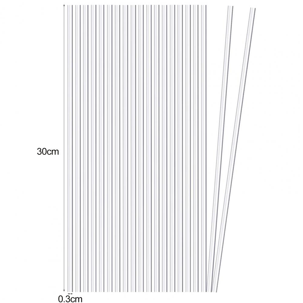 50 Sticks Acrylic Plant Stakes Orchid Flexible Durable Enhance Growth Stretchable Stable Plant Support Garden Plant Support Rack