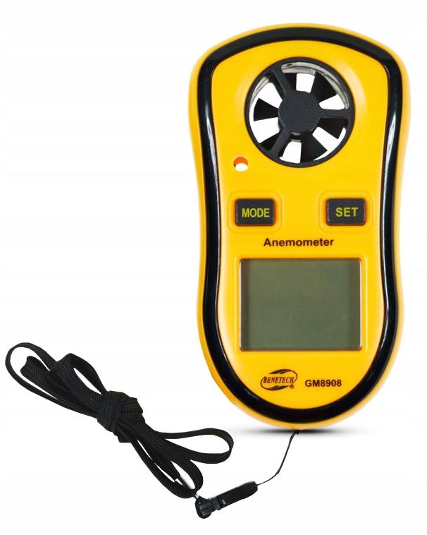 Anemômetro Medidor de Vento Temperatura Velocidade do Ar Medição