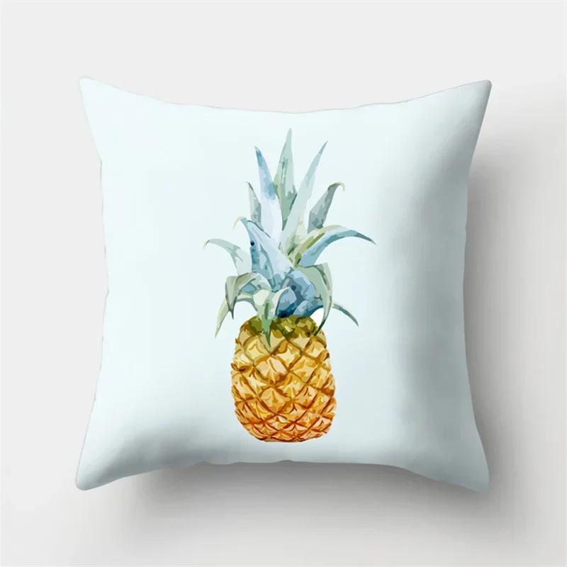 Creative Cartoon Pineapple Fruit Art Bedroom Sofa Car Waist Cushion Pillowcase Home Decoration