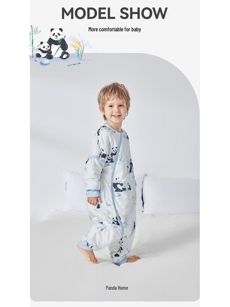 iBaby British Baby Quilted Constant Temperature Split-Leg Sleeping Bag for Autumn and Winter - Anti-Kick Sleepwear for Boys and Girls