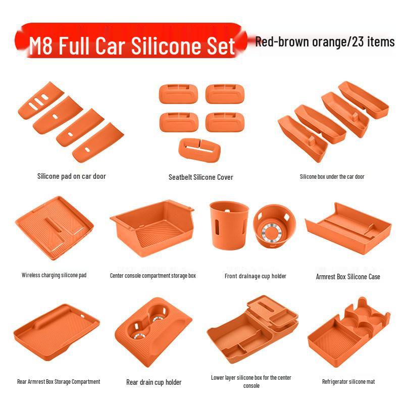 Essential Silicone Mat Set for AITO M7, M8, M9 Interior Decoration - Fits 26 Models