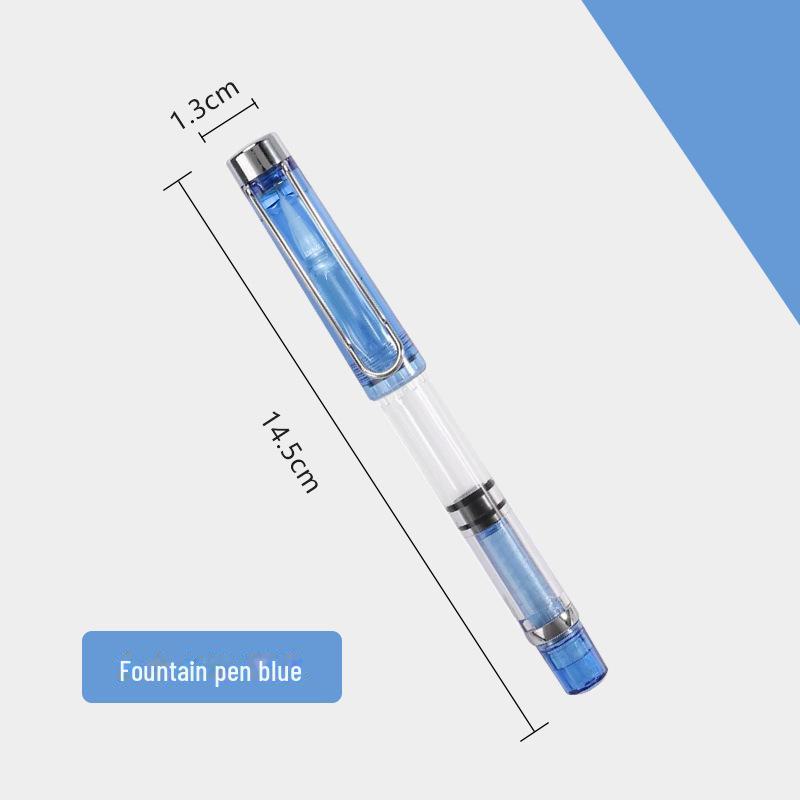 Portable Colored Calligraphy Brush Pen with Piston Fill – Soft, Refillable, Ideal for Script and Scripture Copying