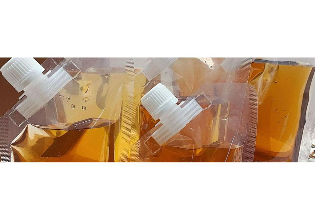 Large Caliber Self-Standing Angled Spout Bag for Food-Grade Liquid Portioning