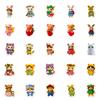 New 50 Plush Teddy Bear Cartoon Stickers Cute No Repeat Mobile Notebook Decorative Waterproof Stickers