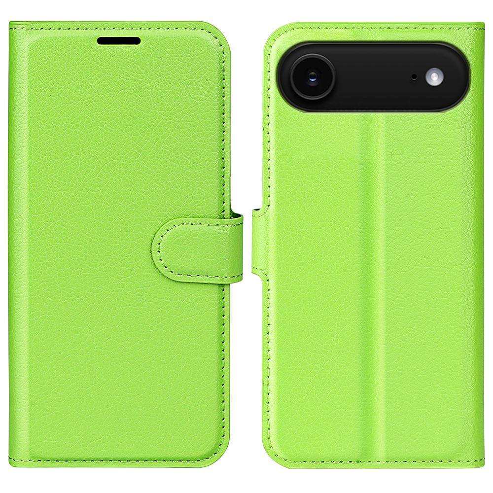For iPhone Air Wallet Case Litchi Texture Shockproof Leather Flip Stand Phone Cover