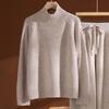 Women's High Neck Lambswool Base Layer: Warm, Thick Autumn/Winter Slimming Pullover Sweater