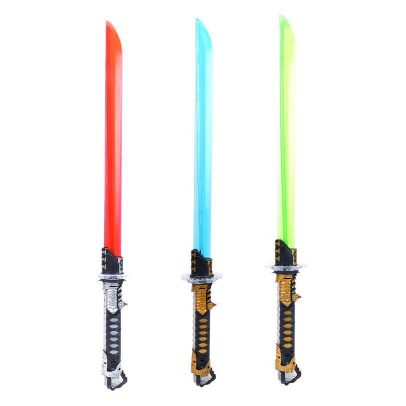 75CM Children's Luminous Samurai Sword Toy with Flashing Music and Seven Colors