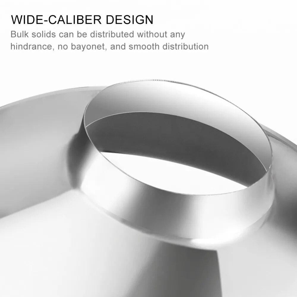 Funil de enlatamento de boca larga de aço inoxidável para molho de salada de geléia, funil de enchimento de boca larga, utensílios de cozinha