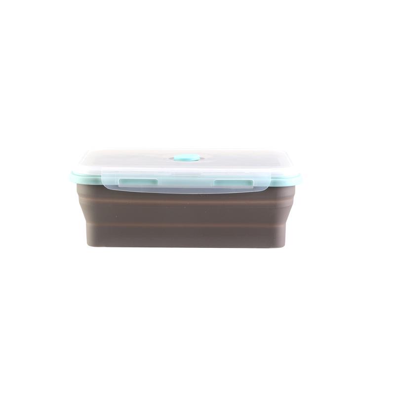 Foldable Silicone Lunch Box Set of 5 - Microwave & Portable Food Containers
