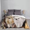 Chihuahuas Dog Wool Blankets Animal Cute Cartoon Creative Throw Blanket for Home 200x150cm Rug Piece