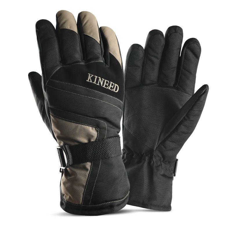 Luxuriously Soft Winter Mens Waterproof Windproof Thermal Motorcycle Ski Snowboard Gloves