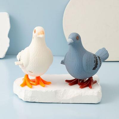 1/2/3/5/8/10Pcs Wind-up Pigeon Toy Jumping Pigeon Spring Clockwork Toy Toddlers Boys Girls Educational Simulation Bird Walking Toy(Random Color)