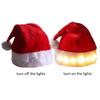 Light Up Christmas Hats Santa Claus Hats With LED Lights Christmas Party Hats Short Plush Christmas Holiday Hat For Kids &