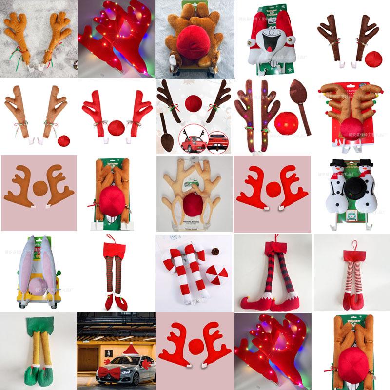 Car Decoration Reindeer Antlers - Christmas Ornaments for Show Cars