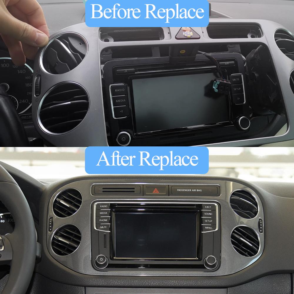 Car Interior Air Conditioning AC Vent Grille Outlet Cover For VW Volkswagen Tiguan 2010 2011 2012 2013 2014 2015 2016 2017