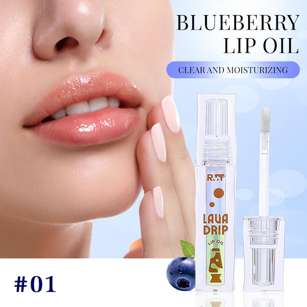 Portable Dual-Shade Lip Gloss Oil – High-Nourish Plumping Effect, Fruit Aroma, Mini Size with Glossy Finish