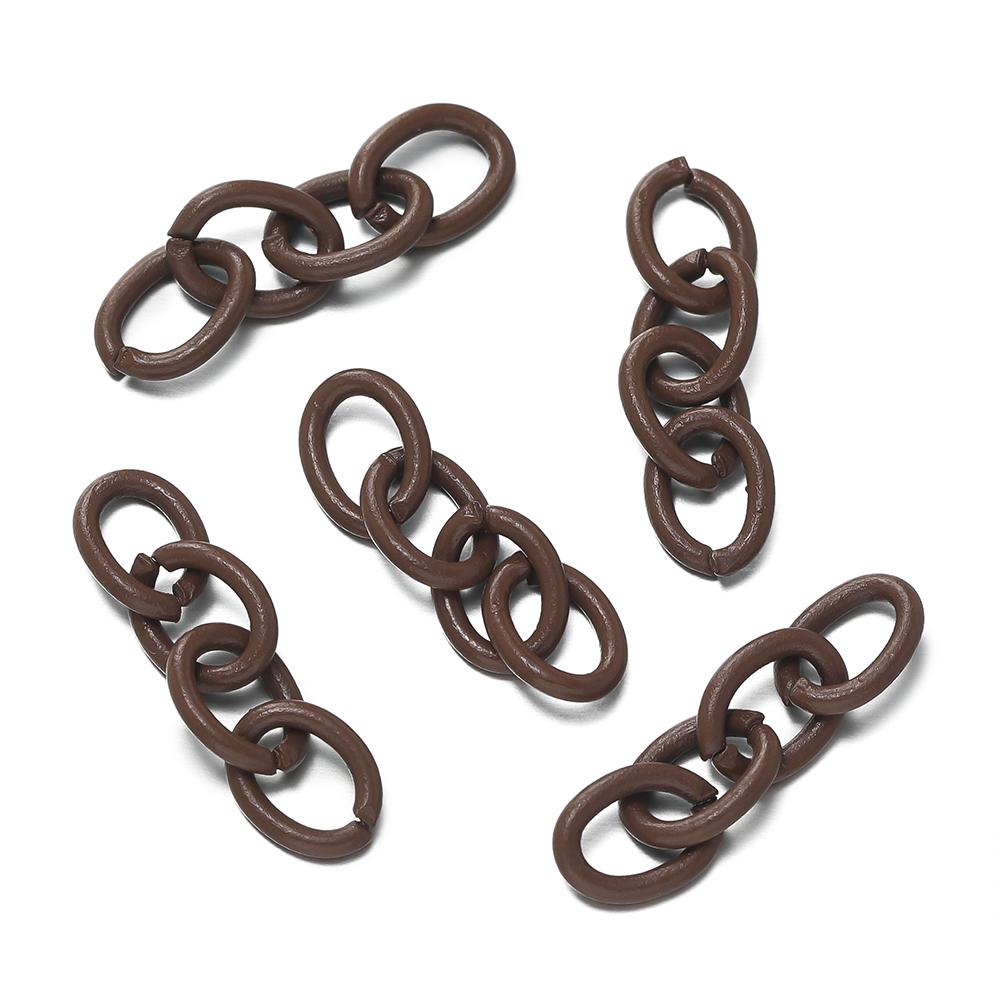 20pcs/lot 25mm Metal Link Chain Connector For Keychain Pendant KeyChains Hanging Accessories Diy Jewelry Making Findings