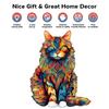 Cat Pattern Wooden Puzzle Animal Shape Wood Puzzles unique Cat Shapes Jigsaw puzzle Alien Animal Jigsaw Puzzle Educational Toys