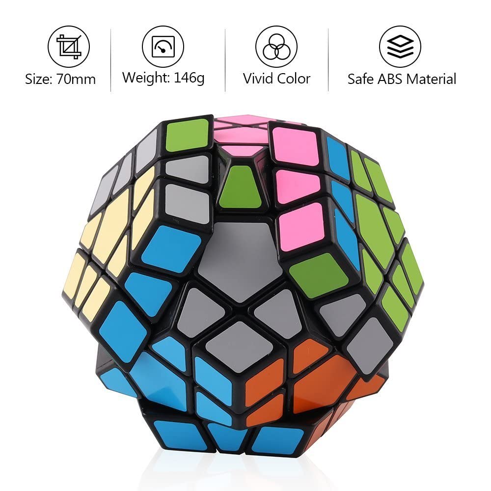 Megaminx Magic Cube, 2x2x2, 3x3x3, 4x4x4, Competition-Style Magic Cube, 3D Puzzle, Educational Toy, Smooth Rotation, Kids Gift, Present, Toy (3x3x3)
