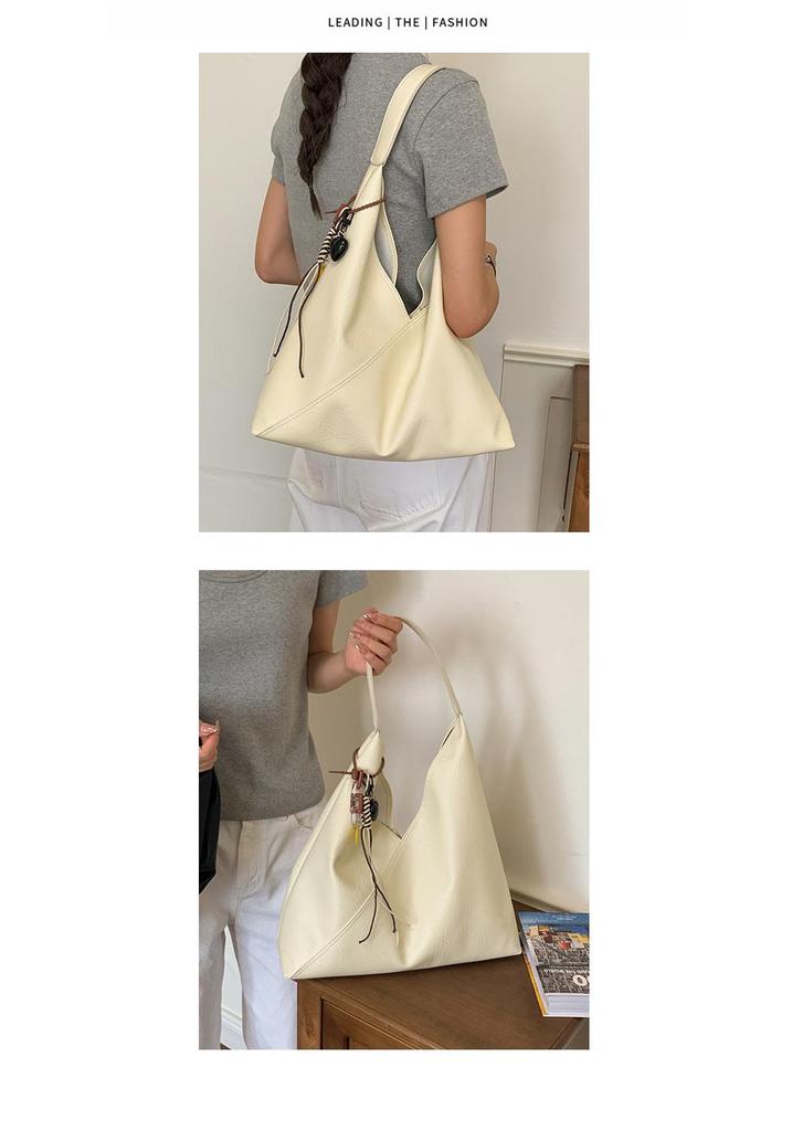 Vintage Soft Leather Women's Large Capacity Shoulder Bag - Stylish, Versatile Tote for Casual or Work Commute