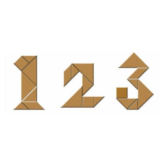 Цветной танграм семьи Гейб + деревянный танграм + учебник танграма уровня 1 KS1413 — фото 2