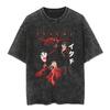 New Men Vintage T Shirt Hip Hop Streetwear Tshirt Japanese Anime Naruto Print Tops Tees Harajuku Summer Short Sleeve TShirt