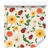Ladybugs Wallpaper White and Cream for Living Room and Bedroom 50x1000