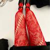 Florals Patterned Tights Fishnet Stockings Summer Flower Sheer Pantyhose Tights
