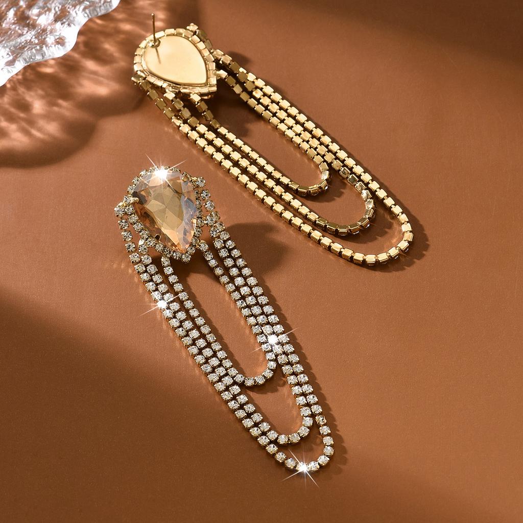 French style romantic high-quality temperament atmospheric U-shaped hollow water droplet earrings ear accessories