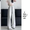 2026 Women's Summer High-Waist Drape Wide-Leg Sweatpants: Casual, Elegant, Loose-Fit American Style.