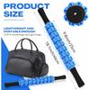 Muscle Roller Bar, Independent Roller Massage Bar, Anti-slip Grip, Yoga, Fitness, Recovery, Leg and Back Pain Relief