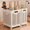 Yoga Mat Storage Basket with Wheels Home Finishing Ball Badminton Racket Storage Basket Fitness Equipment Rack