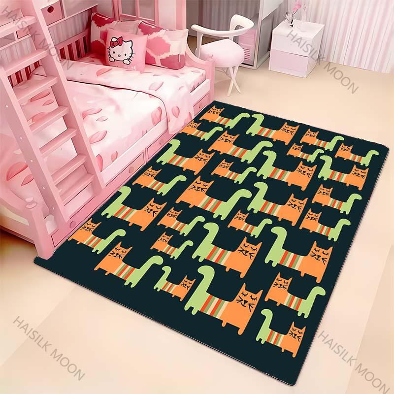 3D HD Tisk Umění Vtipný Kočičí Koberec Novinka! Koberec do obývacích pokojů, ložnic, kancelářských prostor, odolný, dekorativní podložky do dětského pokoje
