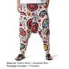 Herren Hose Bedruckt Tiefer Schritt Sommer Multi-Taschen Lockere Hose für Strand
