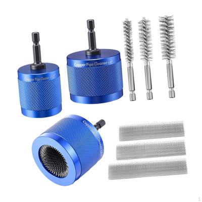 Kupferrohrreiniger für Bohrmaschine 1/2" 3/4" 1" Robustes Schwerlast-Sanitärwerkzeug