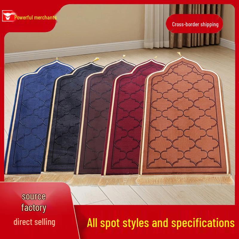 Cross-border Irregular Prayer Flannel Thick Short Pile Gift Sponge-Printed Carpet