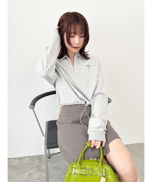 Variation Wrap Mini Skirt LWFS254077CHECK0