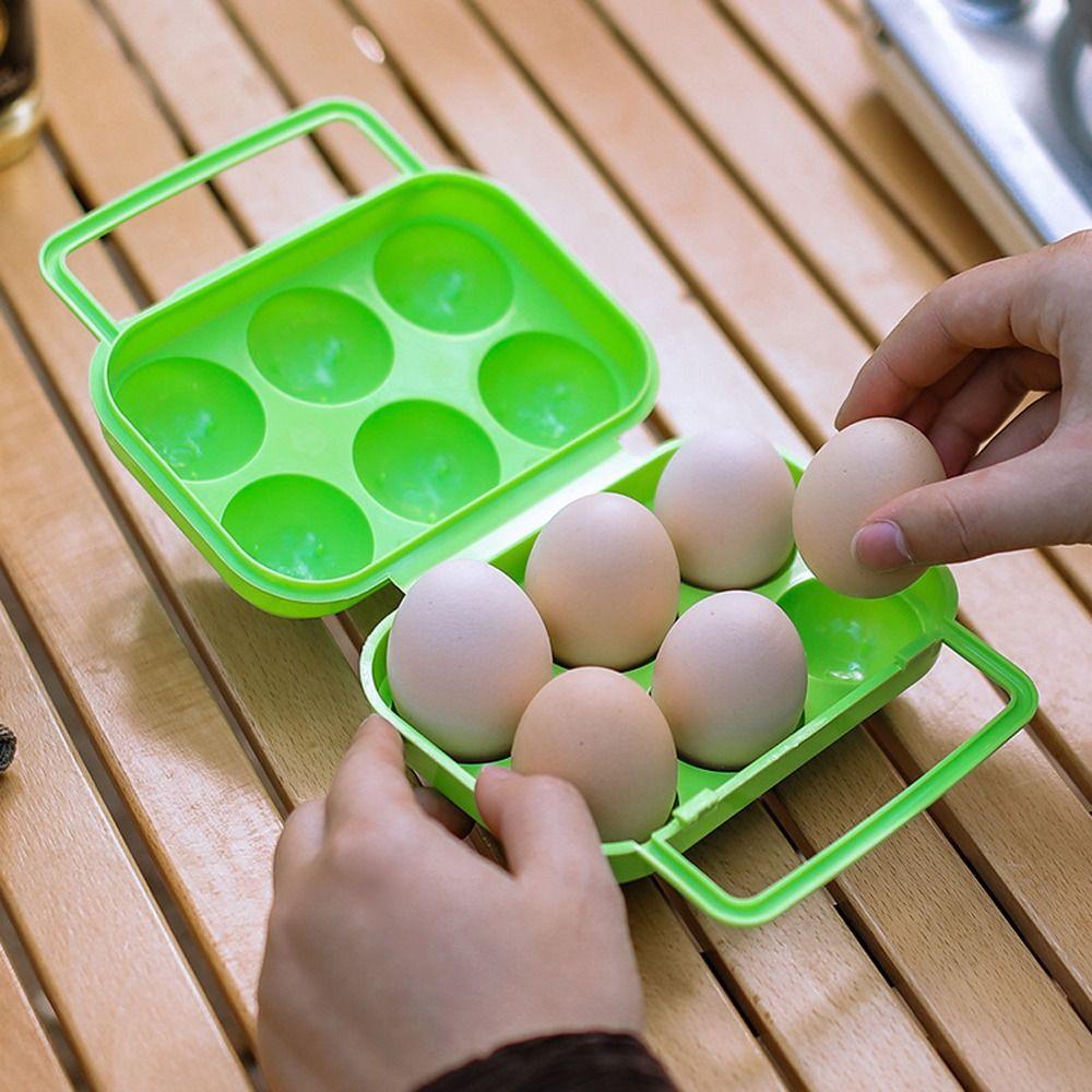 Traveling Organizer Case Camping 6/12Grid Storage Box Egg Holder Egg Storage Box Eggs Case Eggs Box