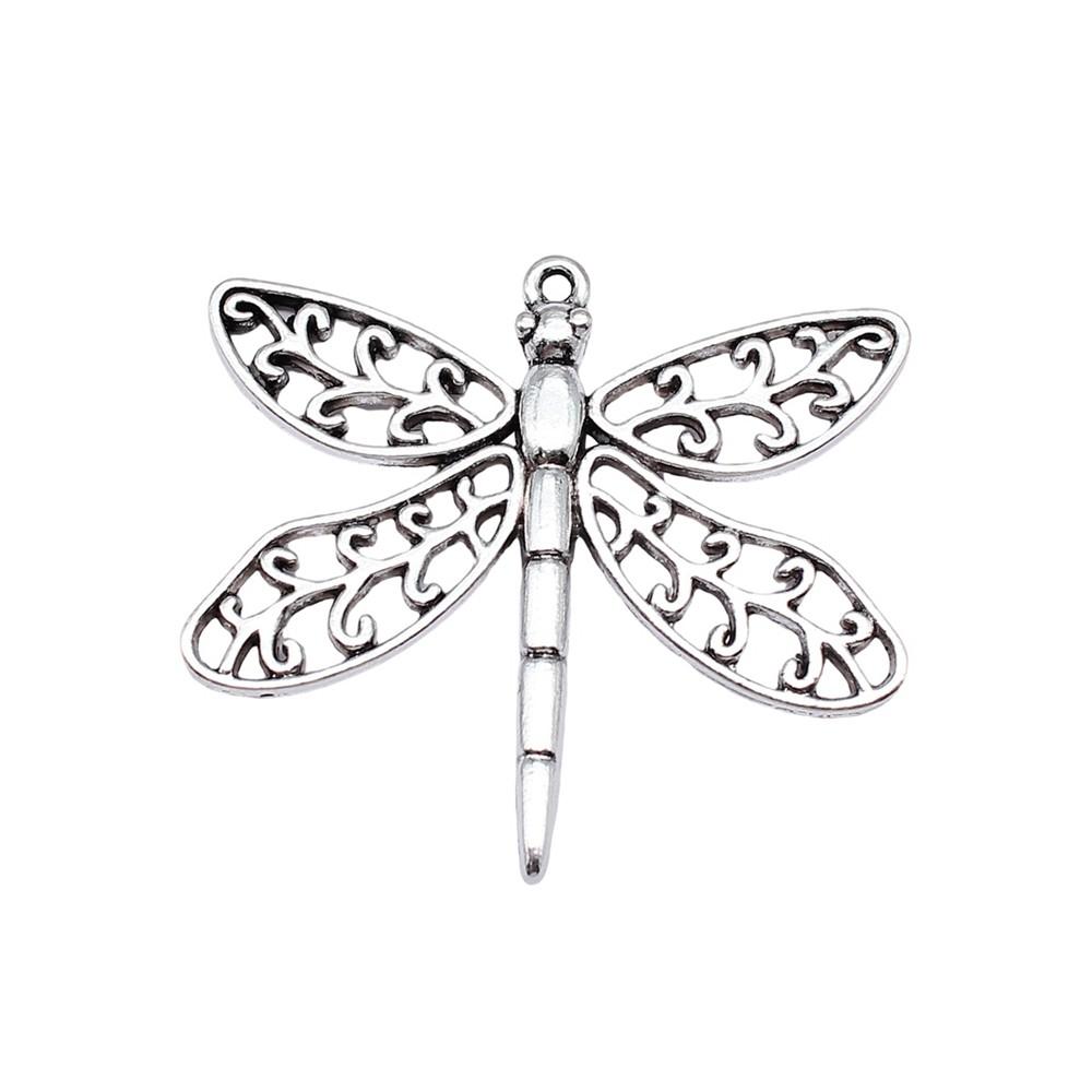 Dragonfly Charms Vintage Alloy Pendants For Insect Themed Handmade Jewelry Supplies