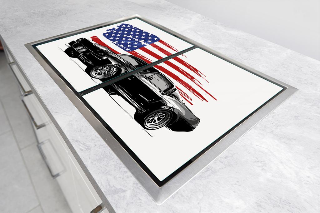 SZKLANA PŁYTA OCHRONNA DESKA 75x52 AUTO