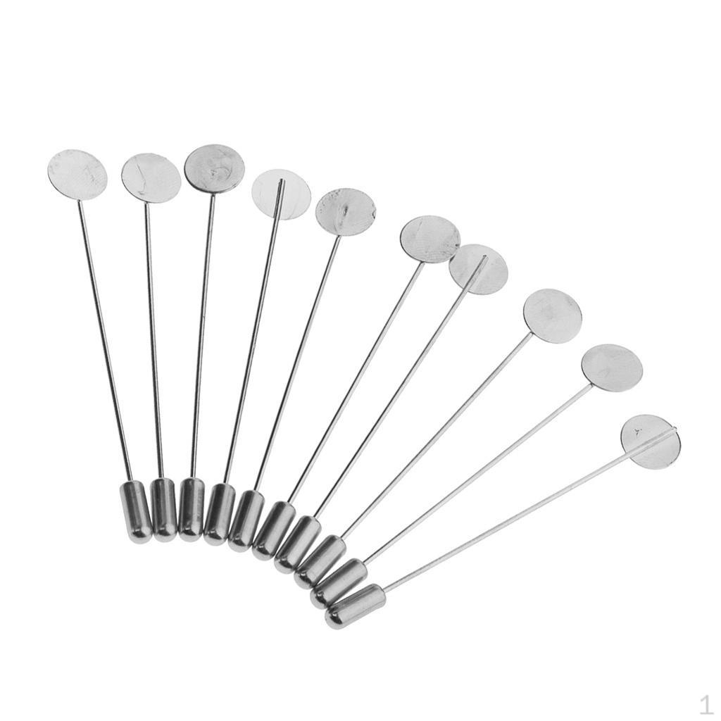 10 ручных заготовок для значков-лацканов Цветок 10mm