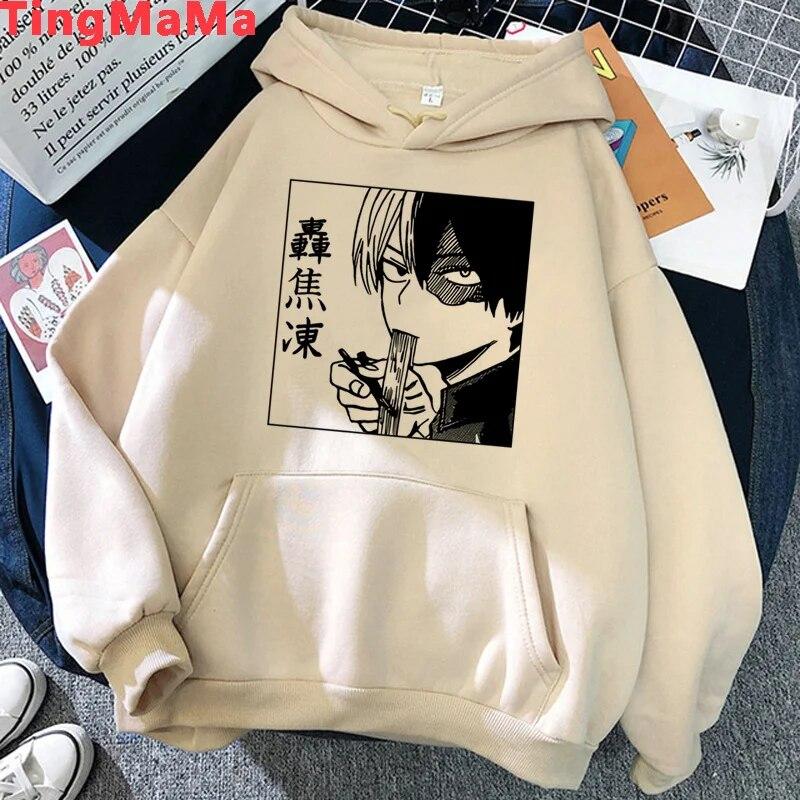 My Hero Academia Shoto Todoroki hoodies Unisex y2k aesthetic printed Korea 2021 Unisex pullover 2021 Unisex Hoodie