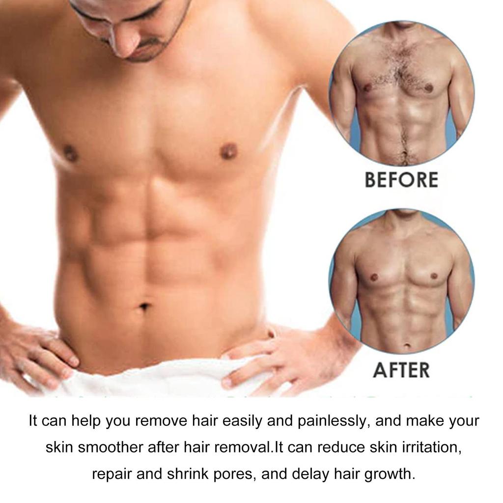 1pcs Men's Hair Removal Cream With 60ml Gentle And Non Irritating Cleaning Hair Removal Cream For Men's Armpits, Arms, And Legs