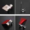 1pc Stainless Steel Power Plug Socket Jack Hook Rack  Holder Hanger  Glue