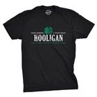 Mens Irish Clover Hooligan T-Shirt Funny Saint Patricks Day Lucky Irish Tee M