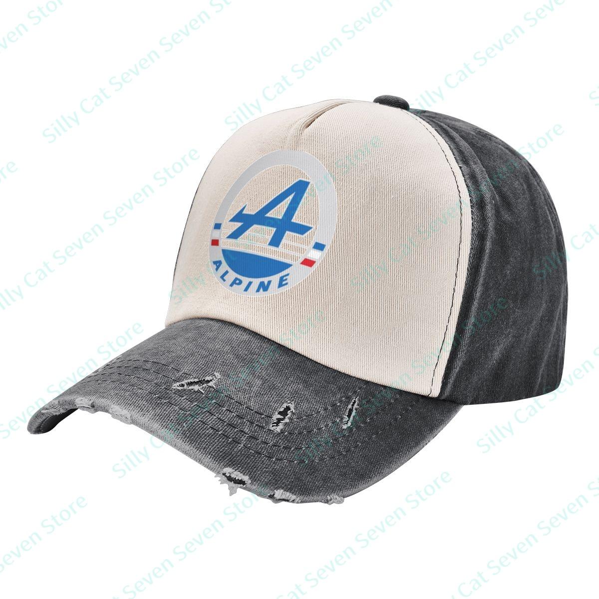 

Fashion Alpines cowboy Baseball Cap Men Women Vintage adjustable Mixed color stitching Baseball Cap Washed Dad Hat