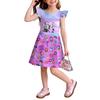 Children's Sleeveless U-neck Summer A-line Floral Casual Holiday Dress