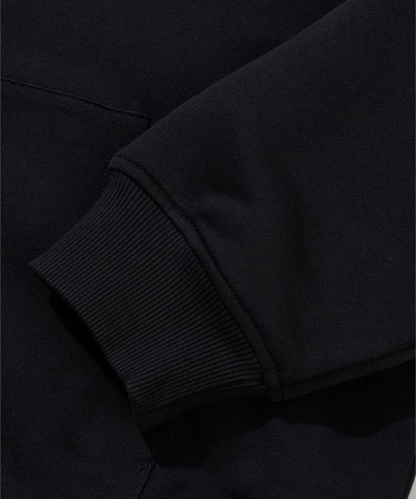 Agod Reversible Heavy Fleece Boa Hooded Zip-Up [Black]
