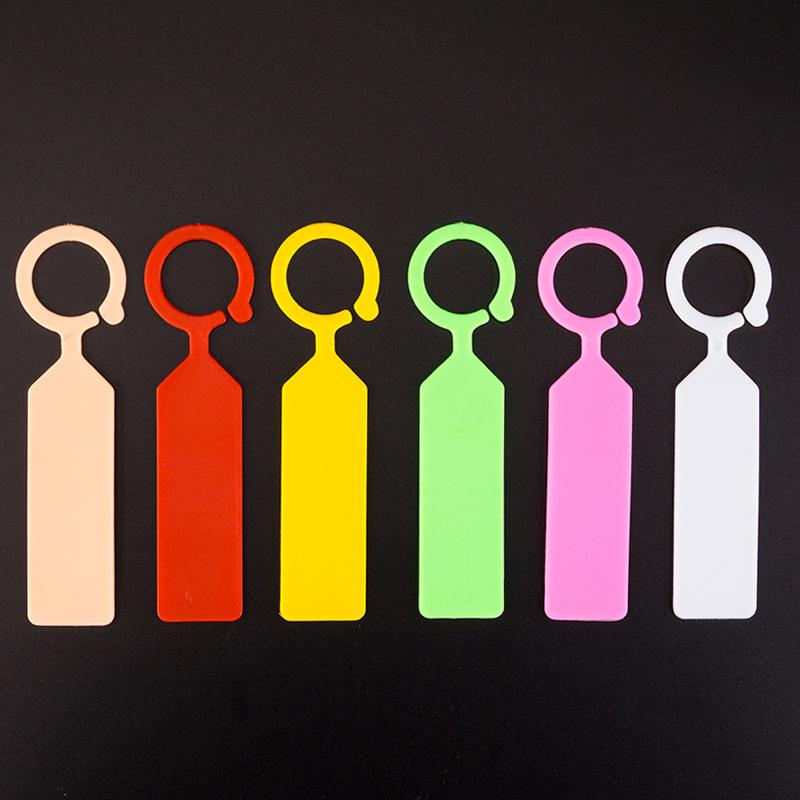 Plastic Hanging Plant Tags Nursery Garden Labels 50 Pcs Pot Marker Ring Buckle